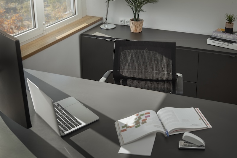 Litet kontor i attefallshus
